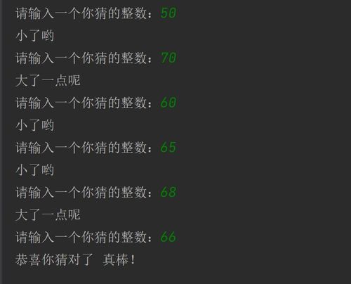 游戏猜数,跟随游戏猜数之旅