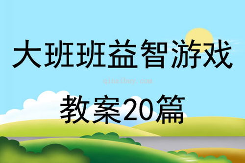 大班游戏特点,大班游戏特色解析