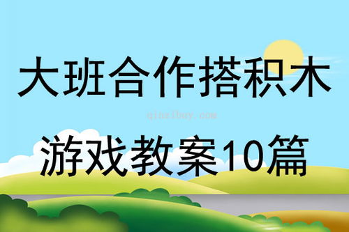 合作大班游戏,共筑欢乐时光的乐园
